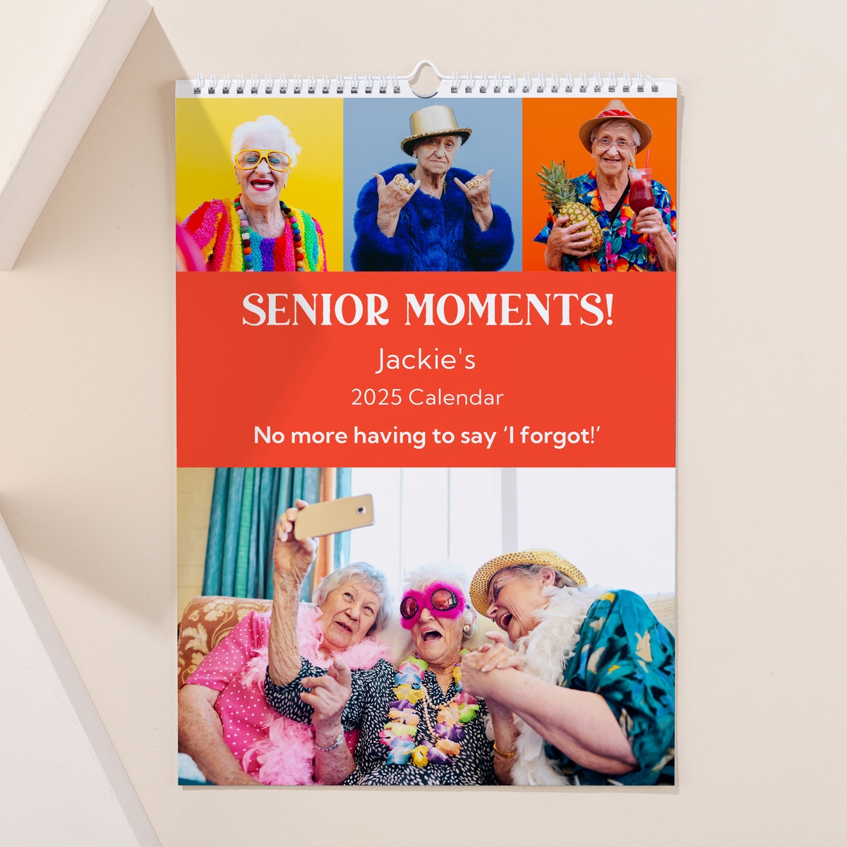 Personalised Senior Moments Calendar - 2024-2025 Edition